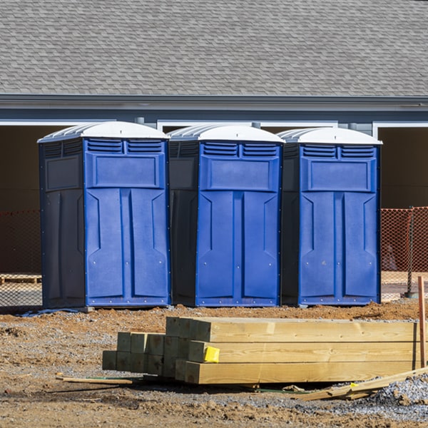 what is the expected delivery and pickup timeframe for the porta potties in Macon Illinois